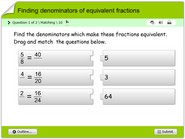 Finding denominators of equivalent fractions